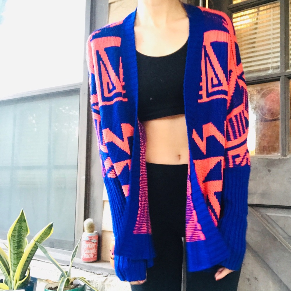 Cardigan | Aztec print